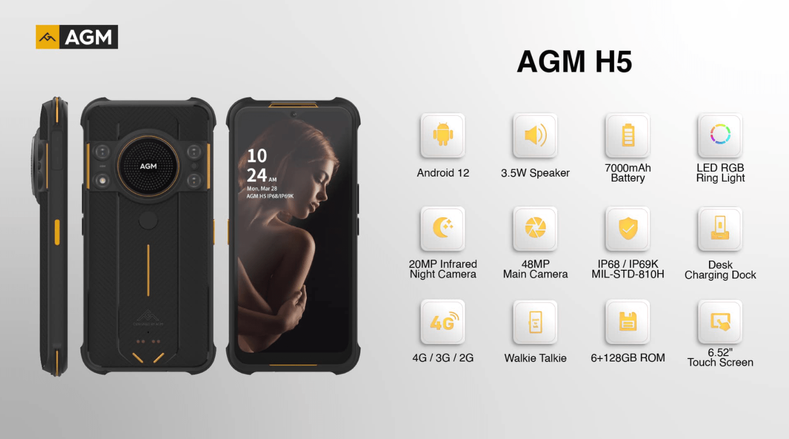 AGM H5 Impression - World’s First Rugged Smartphone With Android 12