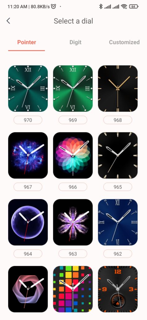 Z36 smartwatch Watch Faces