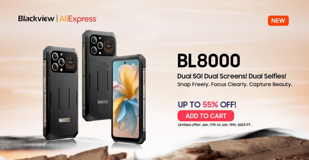 Blackview BL8000: Dual-screen Rugged Phone with 50 MP Rear Camera