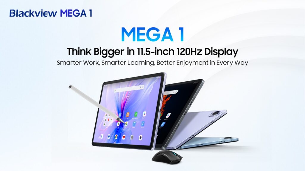 Blackview MEGA 1 Launches Globally: Top-notch Flagship Tablet with an 11.5-inch 120Hz Display, Widevine L1 Certification, and a 50 MP Samsung Rear Camera