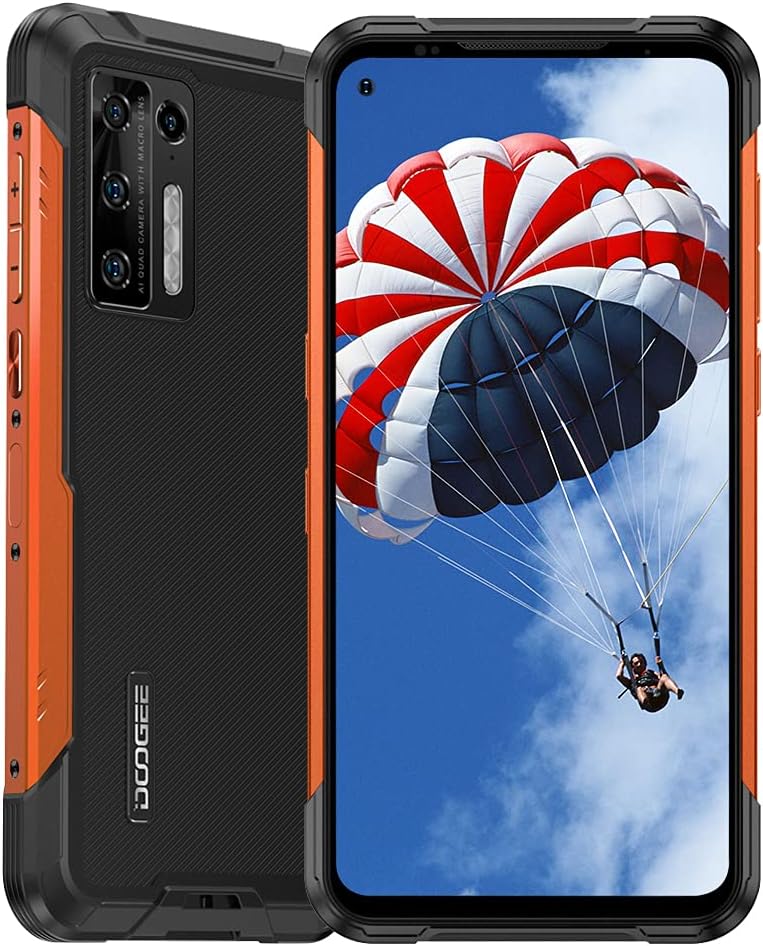 DOOGEE S97 Pro Rugged Smartphone Unlocked Android 11 MTK G95 Octa-core 8GB+128GB Waterproof Smartphone, 48MP Five Camera + 40m Laser Rangefinder, 6.4" HD+ Display 8500mAh Battery Dual 4G Rugged Phone