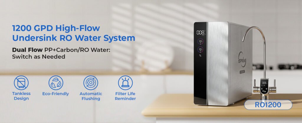 High-Flow Performance for High-Demand Households with the iSpring RO1200